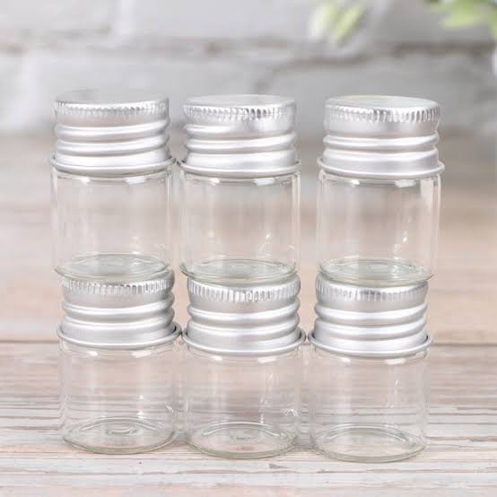 15PCS little glass bottles Tiny Glass Jars Empty Sample Bottles Small Glass